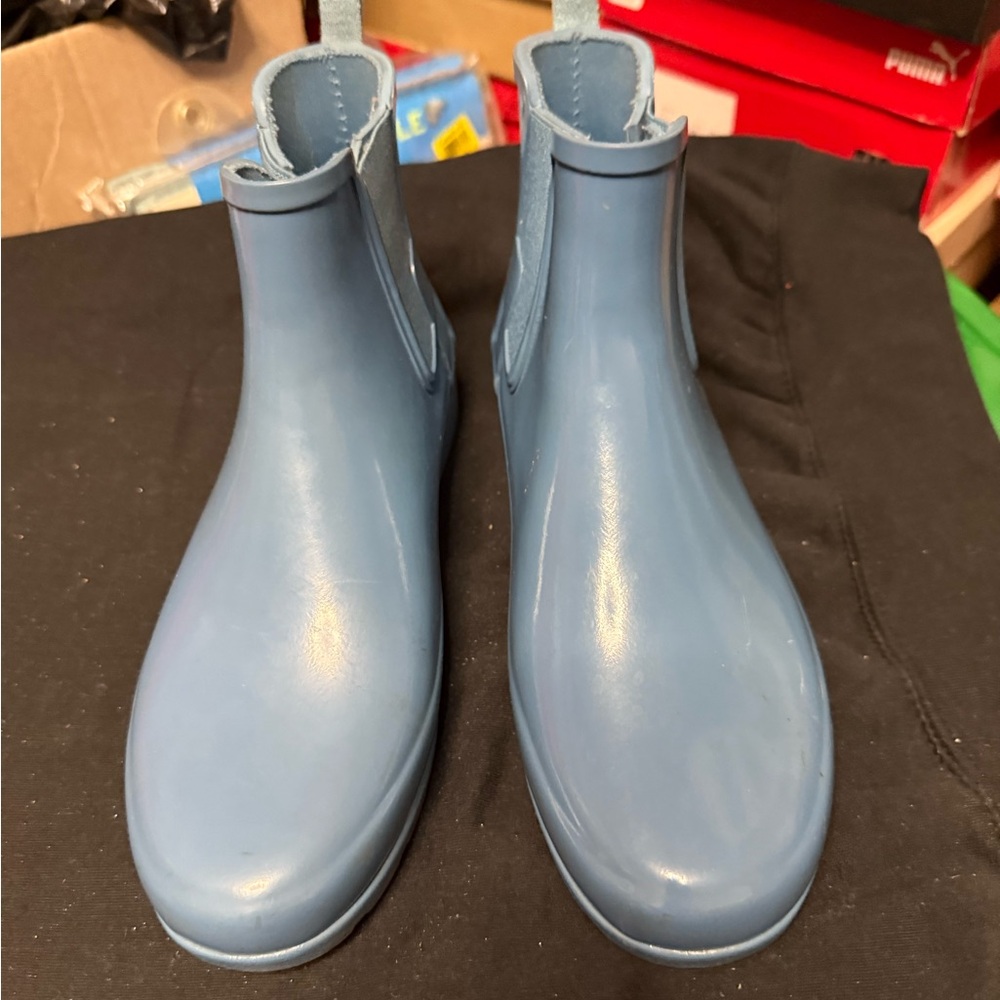 Blue Hunter Ankle Boots